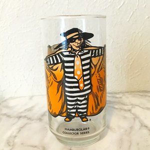 Vintage McDonalds Hamburglar Glass Cup